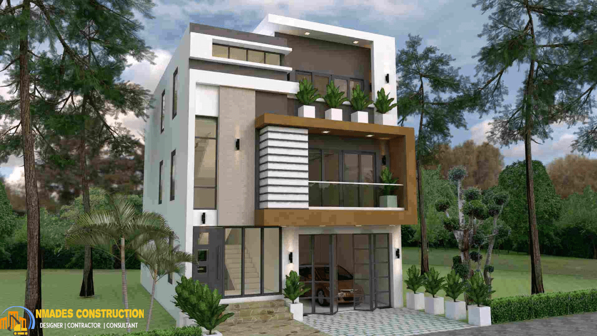 Residential 2 Storey House Design Free Photo: 2-storey House