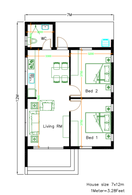 typesofhouseplandesignsfor2bedrooms